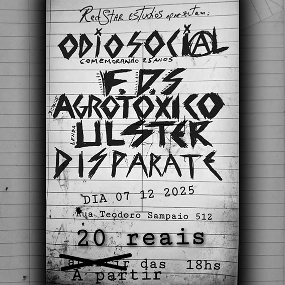 Evento: Odio Social – 25 Anos