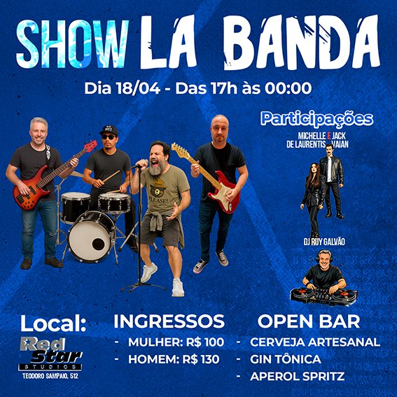 Evento: La Banda – Show ao Vivo + Celebração Especial