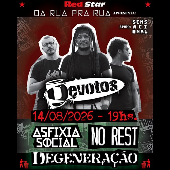 Evento: Devotos + Asfixia Social + No Rest + Degeneração