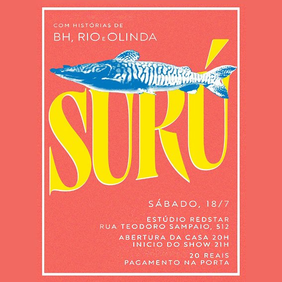Evento: Surú – Histórias de BH, Rio e Olinda