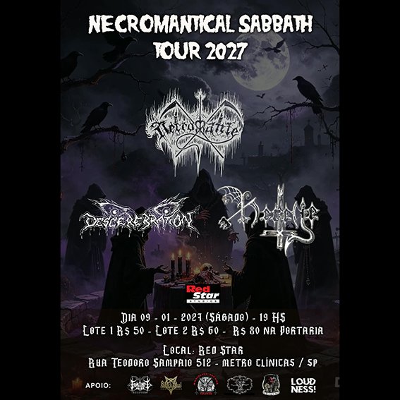 Evento: Necromantical Sabbath Tour 2027