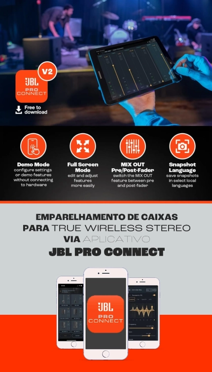 Como fazer o TWS na JBL EON700 e EON MKII COMPACT